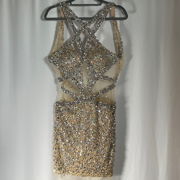Jovani STUNNING Size 6 Crystal Embellished Women's DRESS - Picture 2 of 9